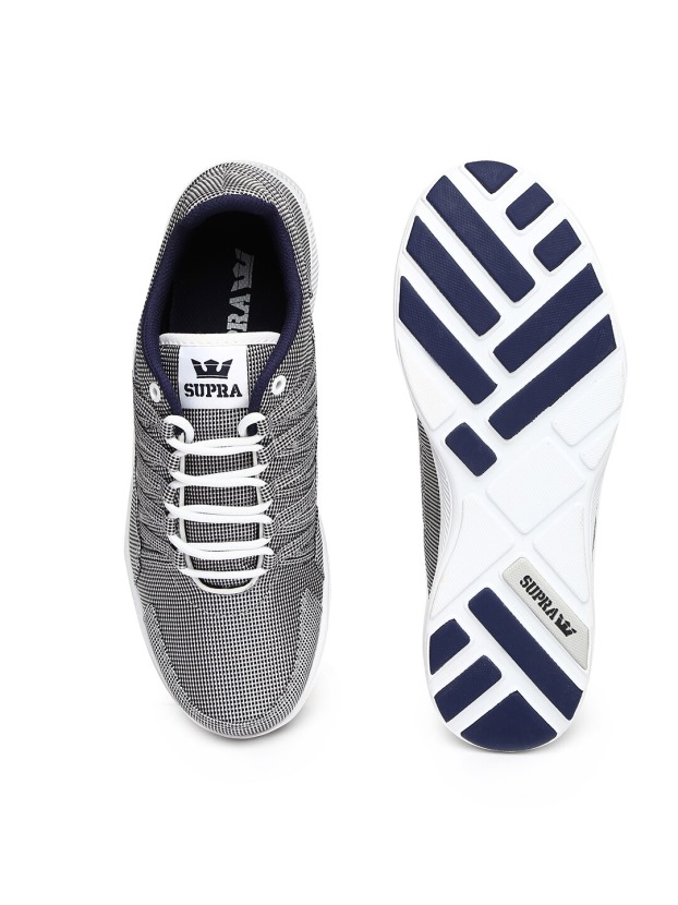 Homens Tênis Owen Supra Preto E Branco