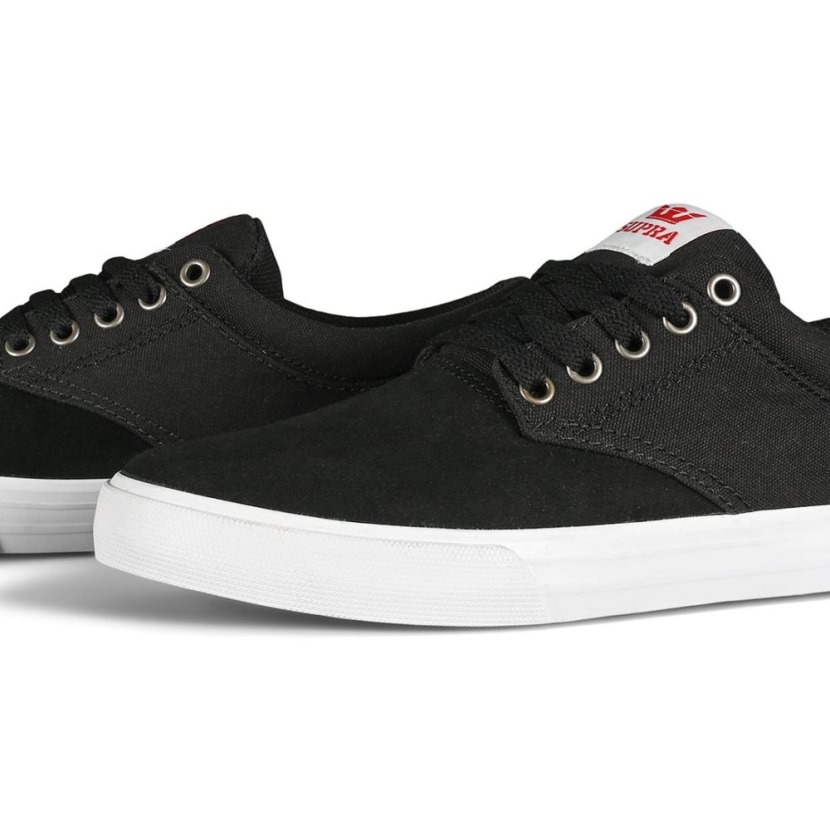 Sapato De Skate Supra Chino Preto/vermelho/branco