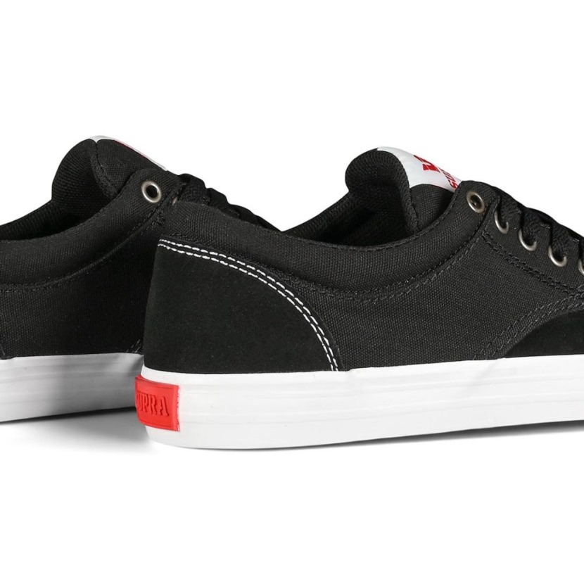 Sapato De Skate Supra Chino Preto/vermelho/branco
