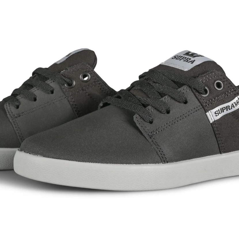 Tênis De Skate Supra Stacks Ii Preto Tufo/cinza Claro