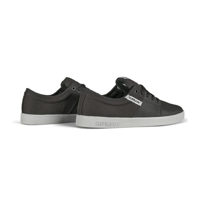 Tênis De Skate Supra Stacks Ii Preto Tufo/cinza Claro