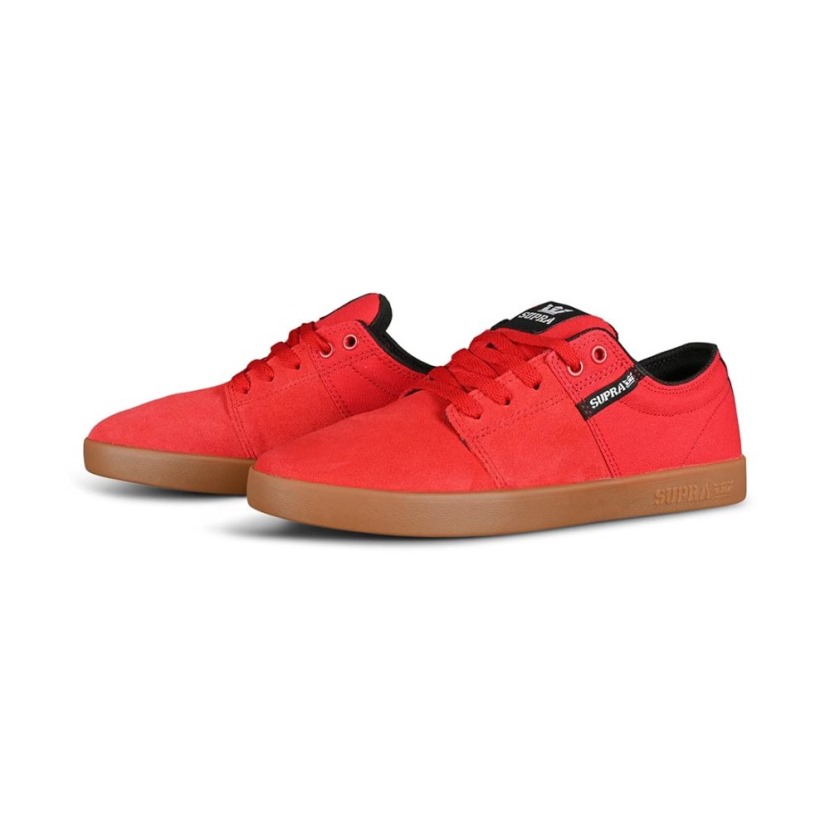 Tênis De Skate Supra Stacks Ii Vermelho/goma