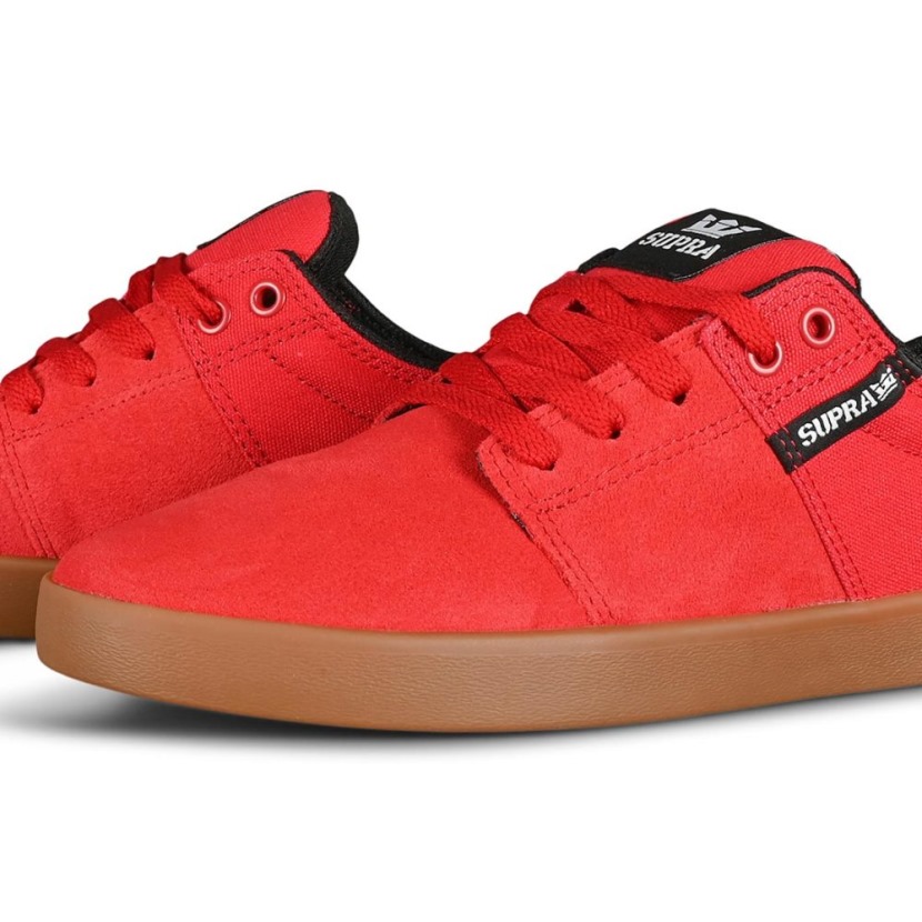Tênis De Skate Supra Stacks Ii Vermelho/goma