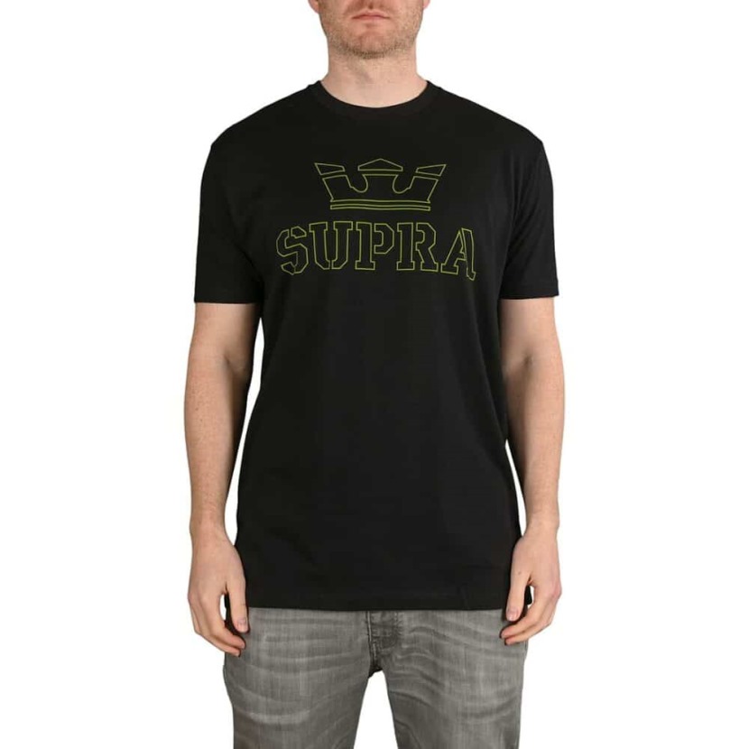 Camiseta Supra Above S/s Preta/oi Vis