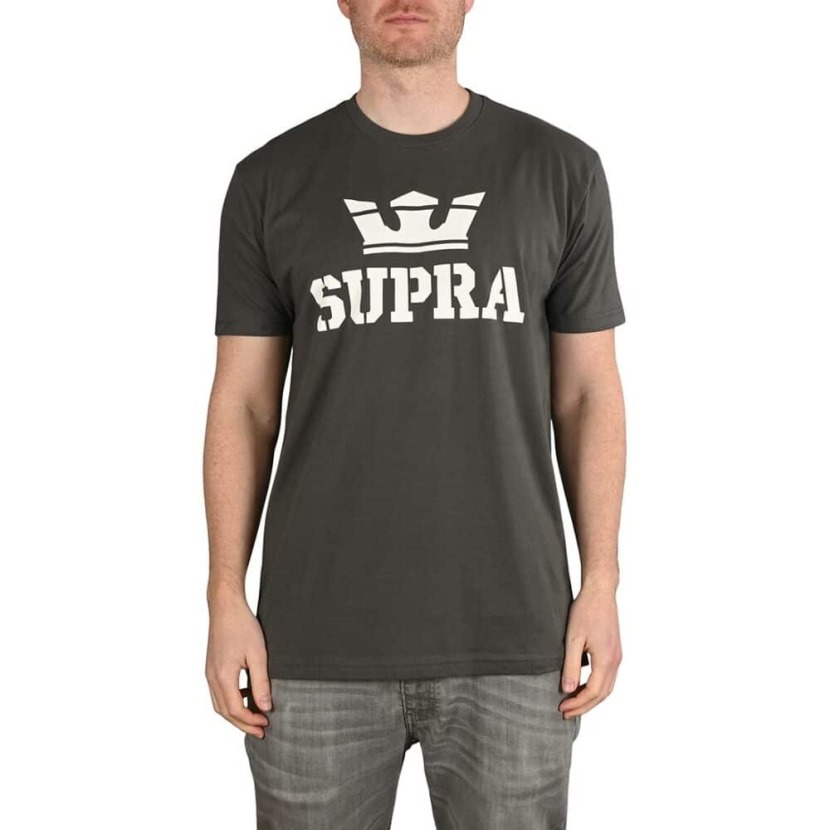 Camiseta Supra Above S/s Carvão/branco