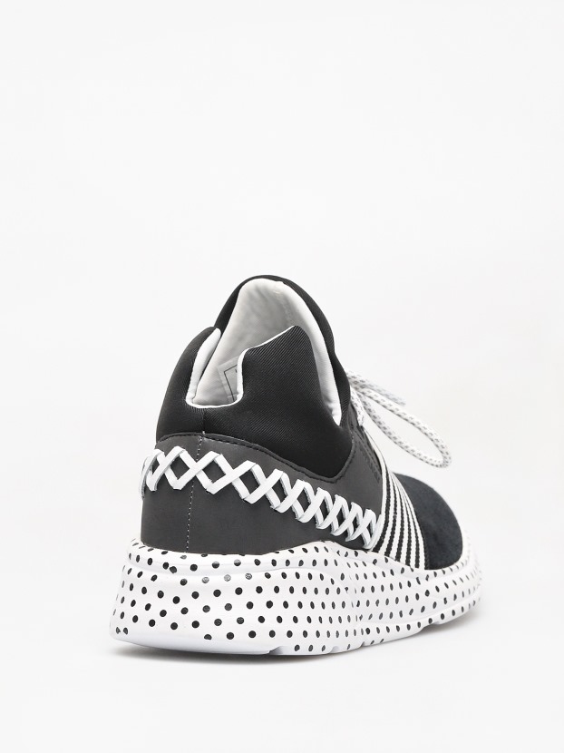 Sapatos Supra Catori Wmn Bolinhas Pretas/brancas