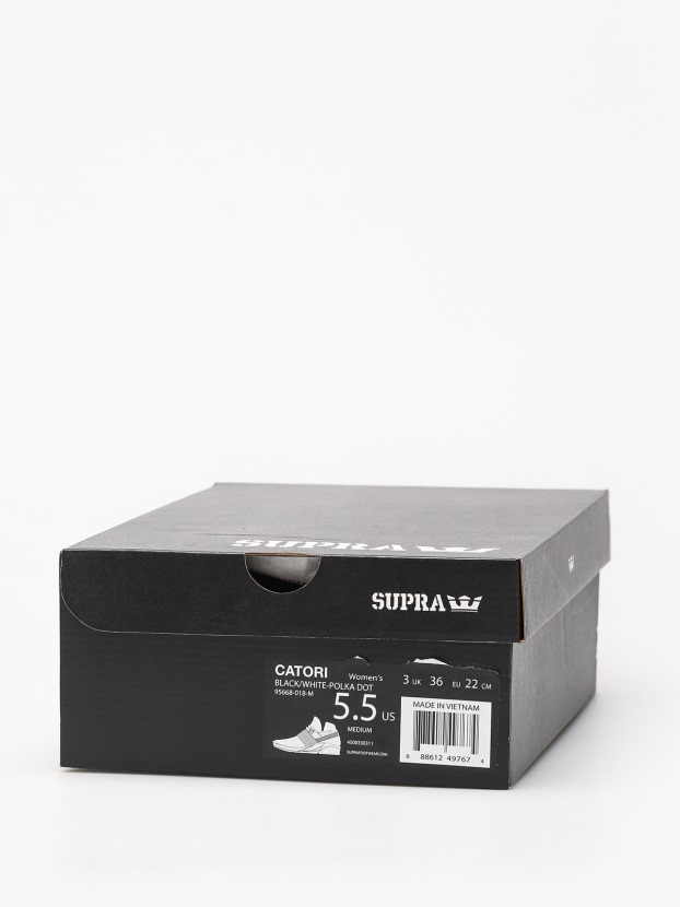 Sapatos Supra Catori Wmn Bolinhas Pretas/brancas