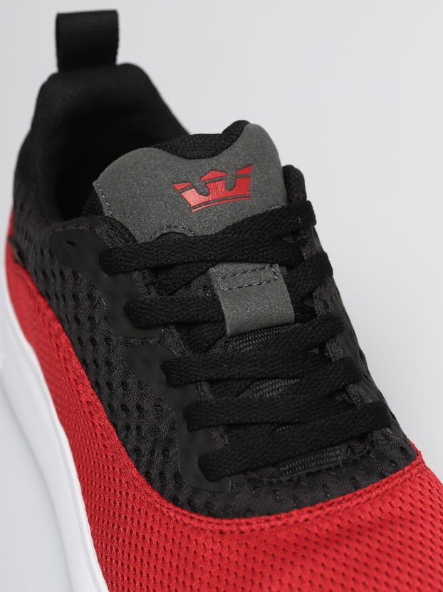 Sapatos Táticos Supra Fator Vermelho/preto Branco