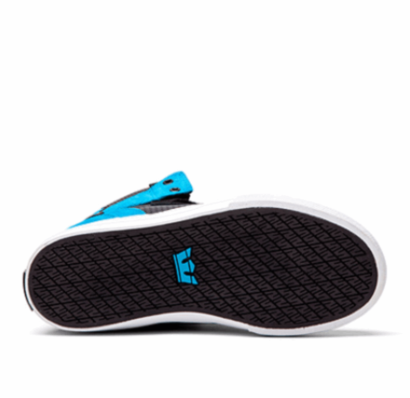 Supra Kids Cano Alto Vaider Preto Tourquise