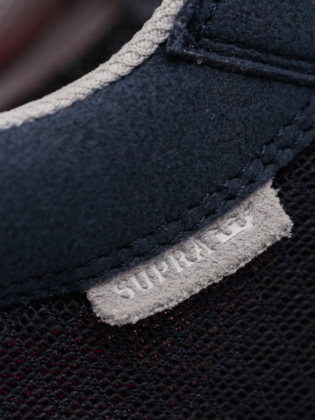 Sapatos Supra Portugal Martelado Branco Marinho