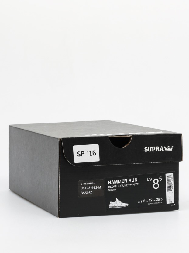 Tênis Supra Martelo Vermelho/branco Bordô